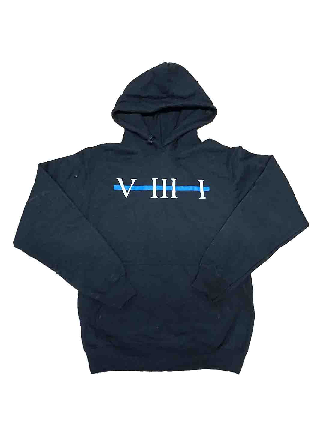 Numeral Blue Line Hood