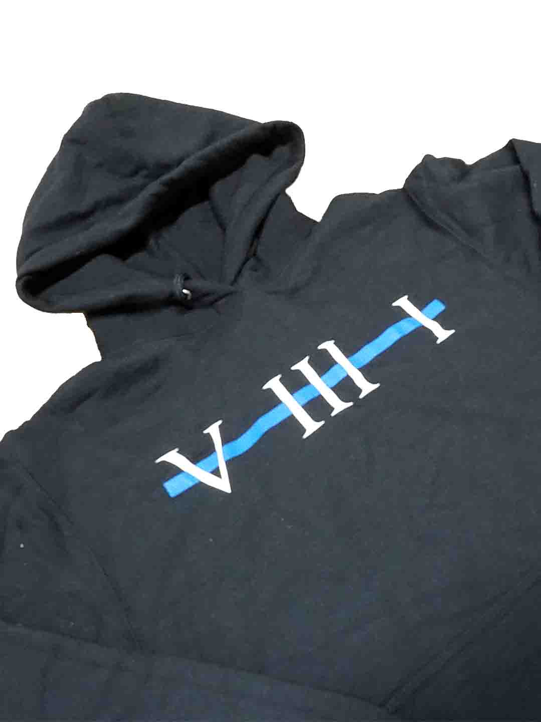 Numeral Blue Line Hood