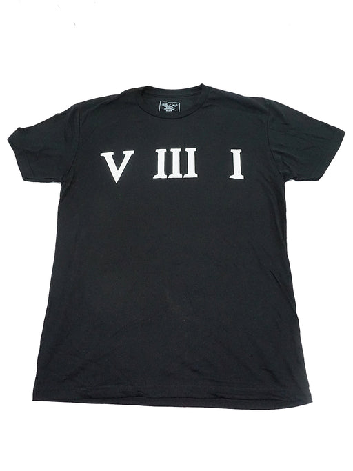 Old School Roman Numeral Tee - Black