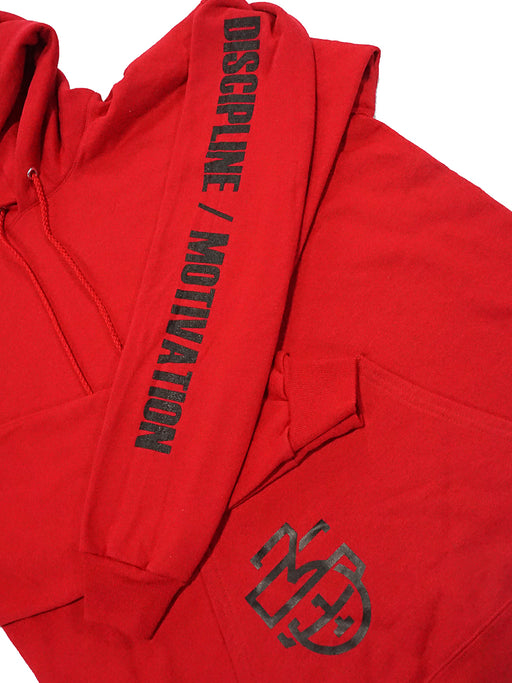 D/M and Monogram Hood Red