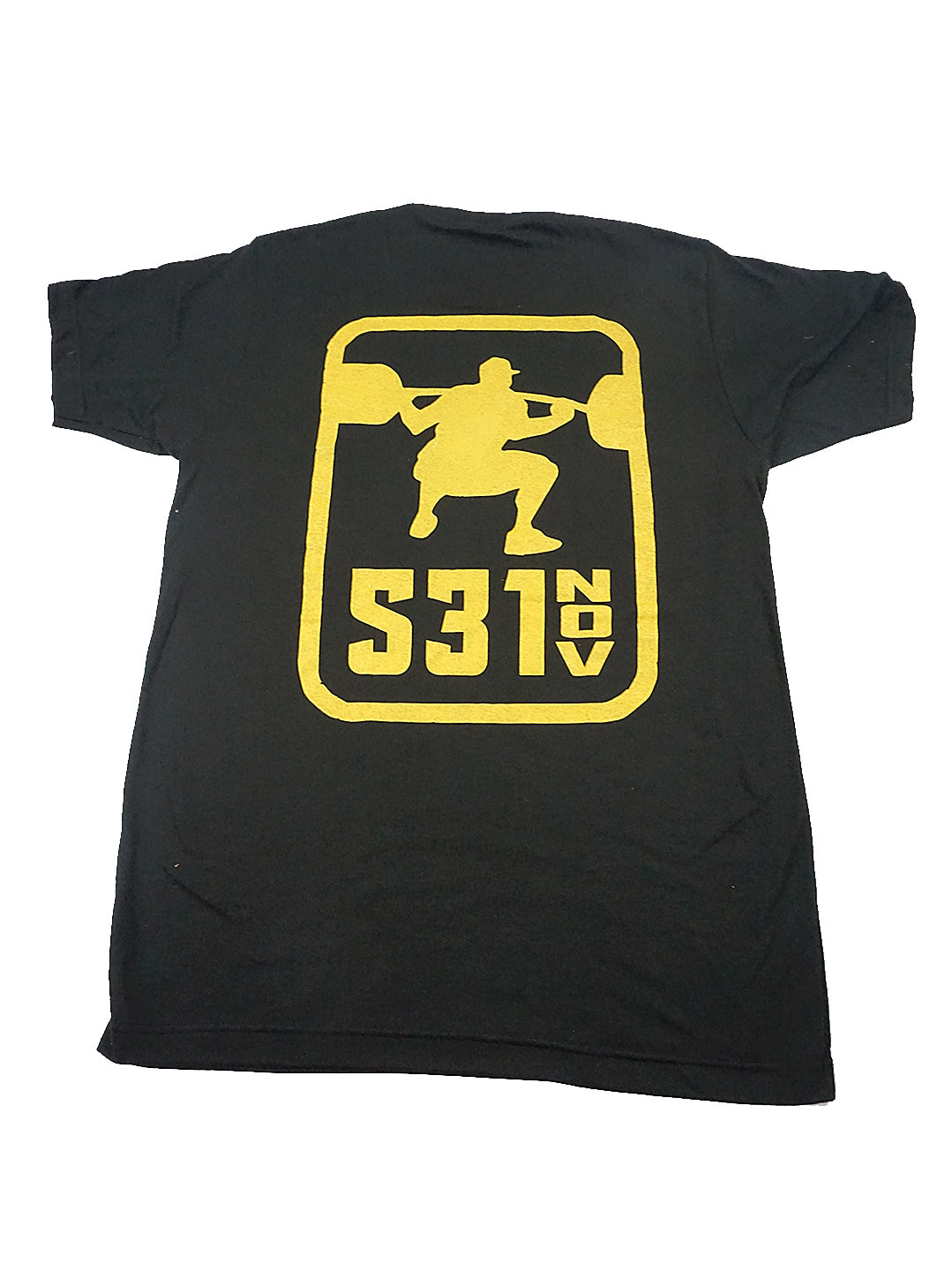 Squat Shirt - Gold on Black