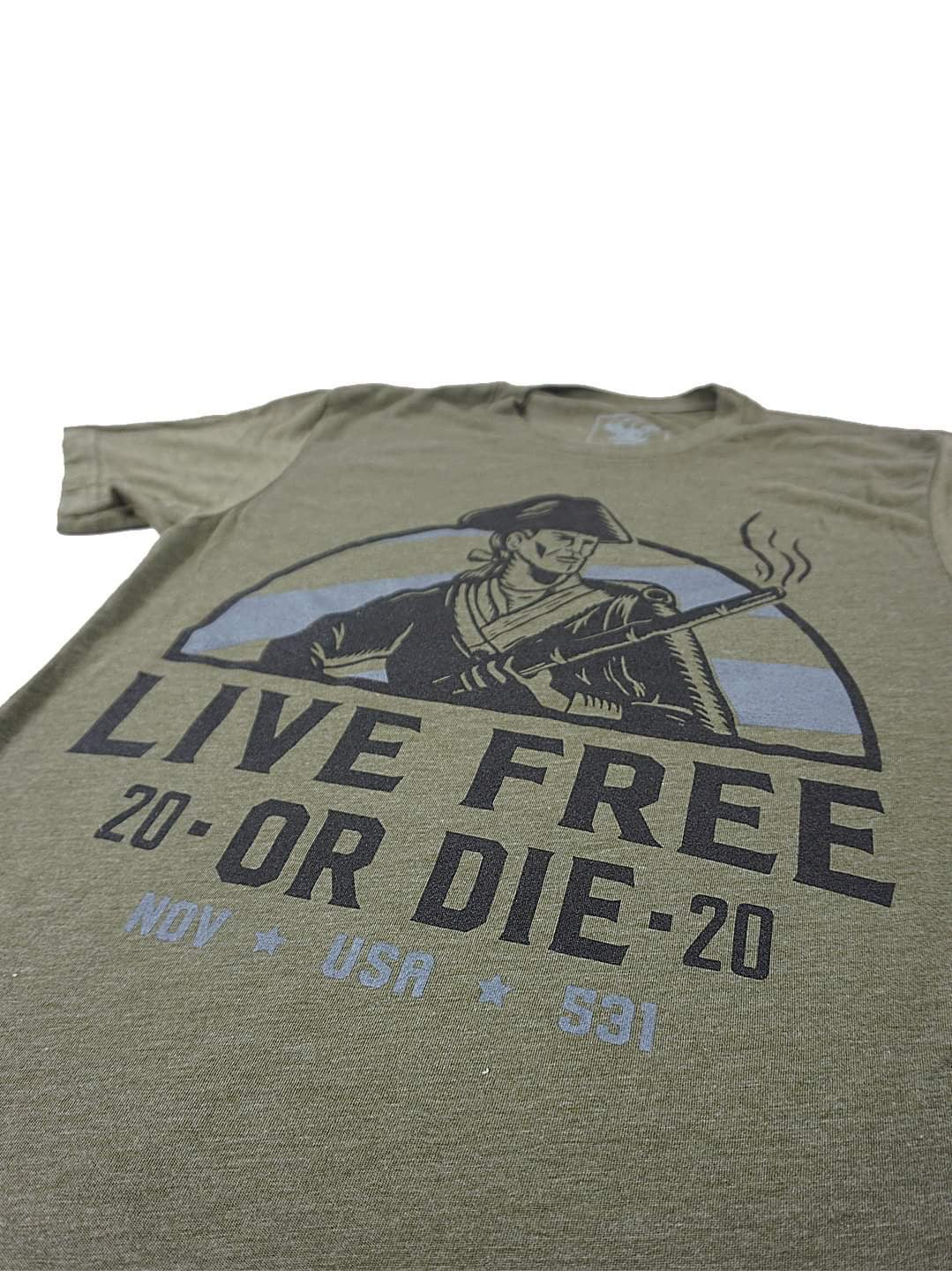 Limited Edition - Live Free Shirt - Army Green