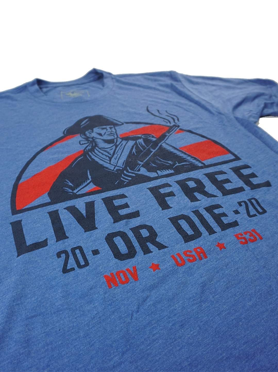 Limited Edition - Live Free Shirt - Patriot blue
