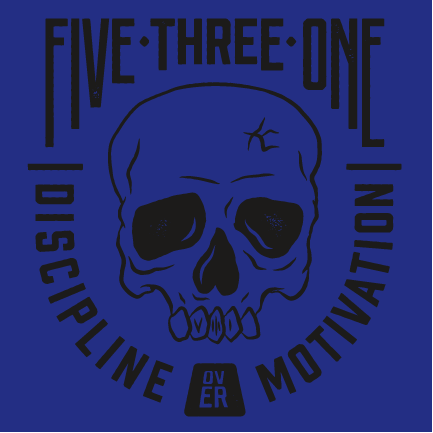 Discipline Over Motivation Skull Sticker 3x3