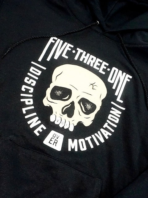 Discipline Skull Pull Over Hoodie