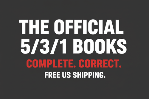 Official 5/3/1 paperback books — complete and correct programming from Jim Wendler, with free US shipping
