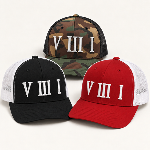 5/3/1 Roman Numeral Snapback hats