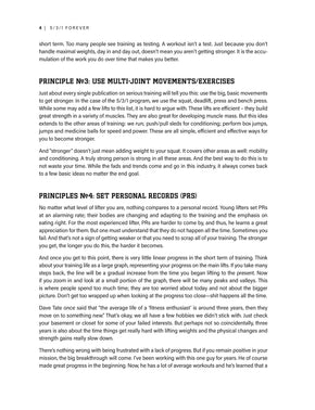5/3/1 Forever sample page 4 — programming detail