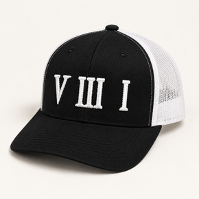 5/3/1 Roman Numeral Snapback Hat - Black/White