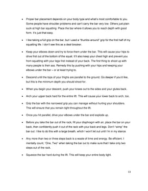 5/3/1 2nd Edition sample page 13 — programming detail