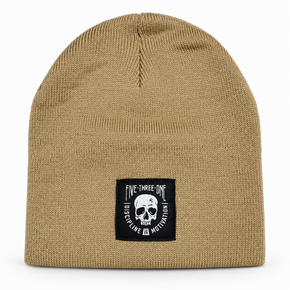 Camel Discipline Over Motivation Skull Beanie