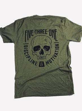 Discipline Skull Shirt - Army Green