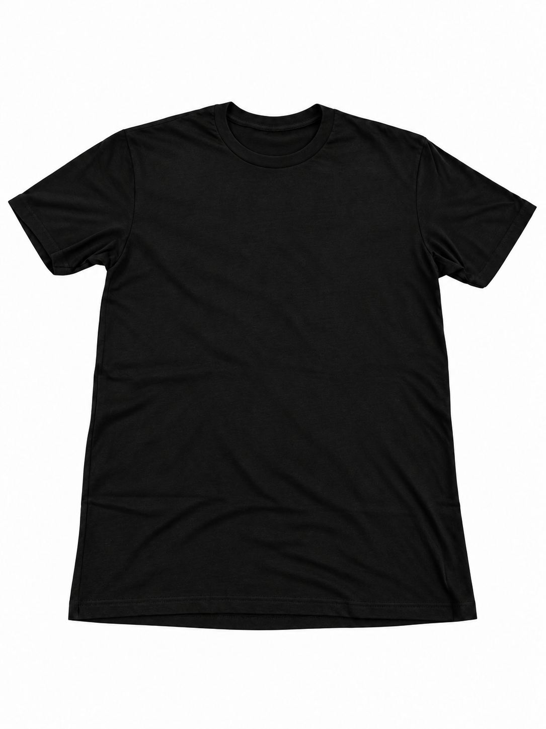 Plain black Wendler Approved short-sleeve shirt shown from the front