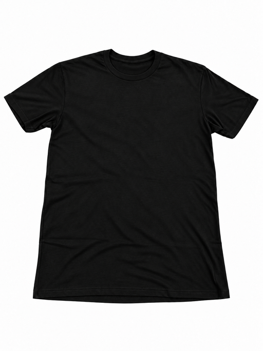Plain black Wendler Approved short-sleeve shirt shown from the front