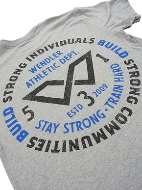Strong Individuals Shirt Grey w/ Black and Blue