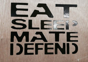 Eat Sleep Mate Defend Shirt & Decal Set - JimWendler.com 