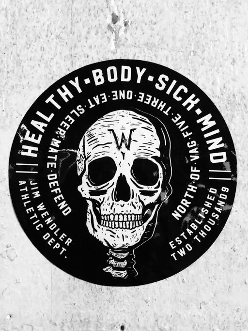 Sick Mind Decal - JimWendler.com 