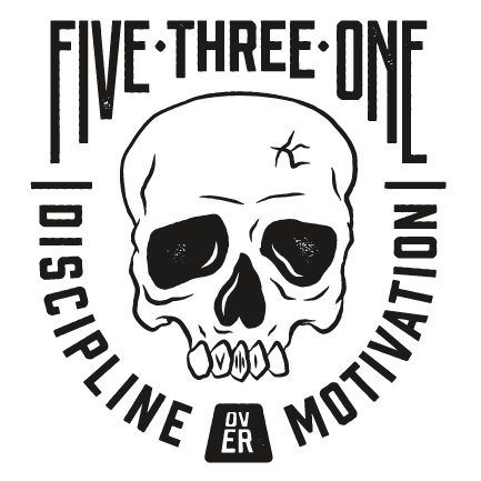 Discipline Over Motivation Skull Sticker 3x3