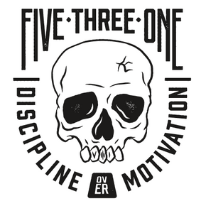 Discipline Over Motivation Skull Sticker 3x3