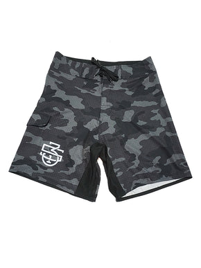 Black Camo Monogram Shorts